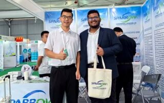 Sparrow Chemical booth visitor at CPHI China